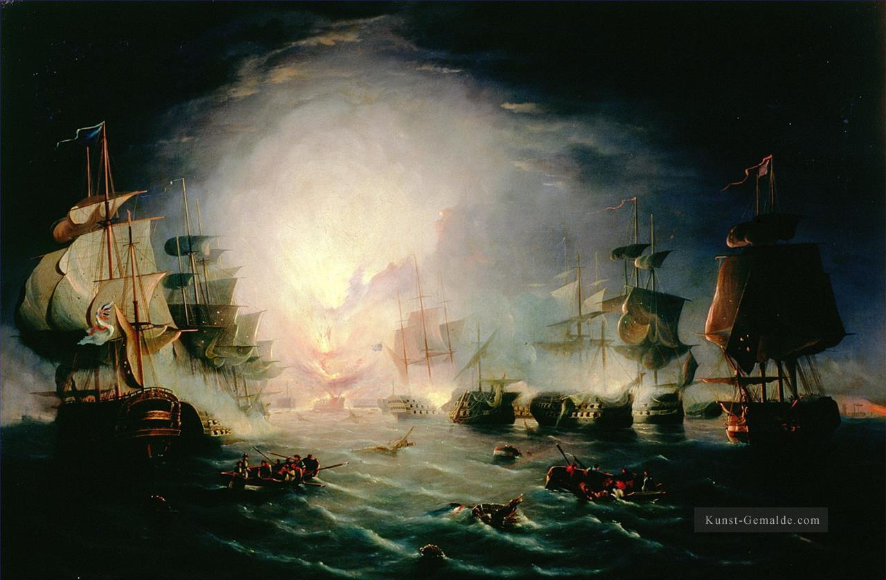 Thomas Serres Kreis der Schlacht von Abukir 1798 Seeschlachten Ölgemälde
